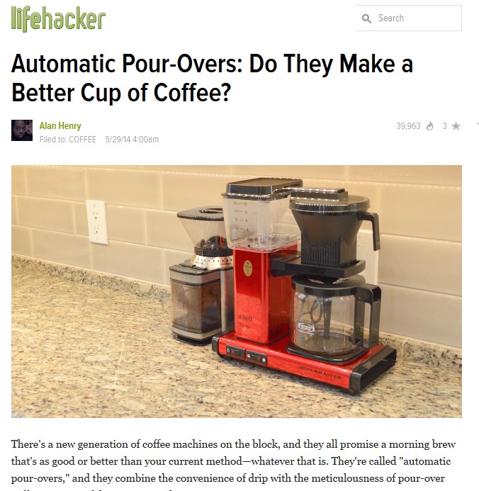 Life Hacker - Automatic Pour Overs